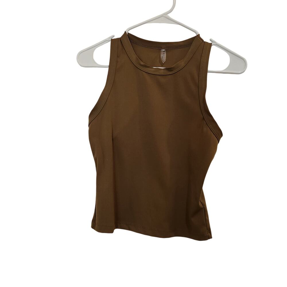 Devon Windsor Sport Arizona Activewear Tank Top Brown Athleisure Small